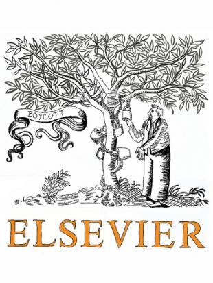 Boycott Elsevier logo (source: http://gforsythe.ca/the-cost-of-knowledge)
