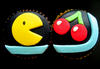 gleaned pacman cupcakes from http://www.flickr.com/photos/hello_naomi/sets/72157603771581849/